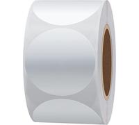 Tianyi-Hybsk Argenté Métallique Étiquettes 38 Mm Ronds Code Couleur Dots Stickers Total 500 Par Rouleau 1 Roll Blanc