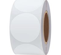 Tianyi-Hybsk Rouleau D¿Étiquettes Autocollantes Rondes En Papier Semi-Brillant Blanc 38mm