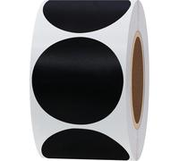 Tianyi-Hylabelest Lot De 500 Étiquettes Autocollantes Rondes Noir 38 Mm