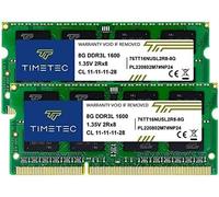 TIANYI-Hynix IC 16GB Kit (2x8GB) DDR3L 1600MHz PC3-12800 Unbuffered Non-ECC 1.35V CL11 2Rx8 Dual Rank 204 Pin SODIMM Ordinateur Portable Mémoire RAM Module Upgrade (16GB Kit (2x8GB))