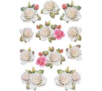 Tianyi-Ideen Mit Herz - Feuille D'autocollants - 3d - En Relief - Gaufrage De Qualité Supérieure Avec Effet 3d - Feuille Din A4 Avec Différents Motifs (Fleurs Et Papillons 01)