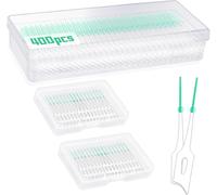 Tianyi-Ilantula 400 Pcs Bâtons Interdentaires, Bâtons De Fil Dentaire, Brosses À Dents Interdentaires En Silicone Souple (400 Pcs)
