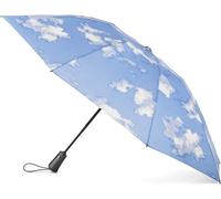 Tianyi-Inbrella Pliable Avec Ouverture Automatique Et Design Compact, Coupe-Vent, Noir, Cloud, 46"" Canopy, Parapluie Transparent À Bulles