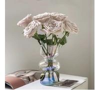 Tianyi-Ins Vase Moderne En Verre Hydroponique - Vase À Bulles En Verre Pour Fleurs - Vase Géométrique En Verre À Trois Couches Pour La Décoration De La Maison, Du Bureau, Du Mariage, De La Fête (Tran