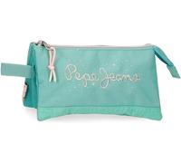TIANYI-Jane Trousse Triple Bleue 22 x 12 x 5 cm Polyester Bleu