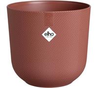 TIANYI-Jazz Round Ø 26cm - Pot de Fleurs d'Intérieur - Plastique 100% recyclé - Structure Unique - Ø 26 x H 24.2 cm - Rouge/Rouge Toscane