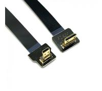 TIANYI-Jser 90 degrés jusqu'à coudé FPV Micro HDMI mâle vers Mini HDMI FPC câble Plat 20 cm pour GoPro Multicopter Photographie aérienne Jser