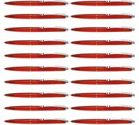 Tianyi-K20 Icy Colours (Stylo Bille Rétractable, M) Lot De 20, Rouge