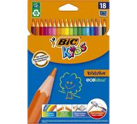 Tianyi-Kids Evolution Ecolutions Crayons De Couleur - Coloris Assortis, Etui Carton De 18
