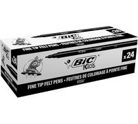 Tianyi-Kids Visa Feutres De Coloriage À Pointe Fine, Lavables, Encre À Base D'eau - Couleur Noire, Boîte De 24