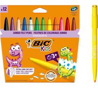 Tianyi-Kids Visacolor Xl Feutres De Coloriage À Pointe Large, Lavables, Encre À Base D'eau - Couleurs Assorties, Etui Carton De 12