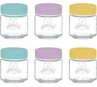 Tianyi-Killner 0025.016 Fermeture En Silicone, 6 Pots Pour Bébé De 110 Ml, Verre, 110 Millilitres