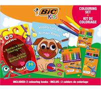 Tianyi-Kit De Coloriage Kids Fun Avec Feutres, Crayons De Couleur Et Livres De Coloriage (My Monsters & Aliens Et Wobbly Eyes: Pets) - Couleurs Assorties, Kit De 38 Pièces