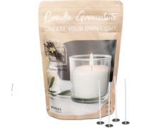 Tianyi-- Kit De Fabrication De Bougies - Vanille Bourbon - 400g De Cire De Paraffine Blanche - 4 Mèches - Idéal Pour Plusieurs Bougies En Cire - Fabriqué En Allemagne