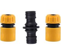 TIANYI-® Kit de réparation de Tuyau 2X Plastique Raccord d'arrosage Rapides pour Tuyau & Double connecteur pour Tuyau d'arrosage Accoupleur Double mâle Connecteur pour rallonger Un Tuyau