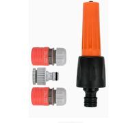 TIANYI-Kit Pistolets d'arrosage Lance Nettoyage Jardin Nécessaire Comprend Raccords pour Extension 1 Lance d'Arrosage,1 Raccord d'arrosage, 1 Raccord Aquastop d'arrosage, 1 Adaptateur 13mm&19mm