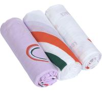 Tianyi-Lässig Bébé Drap De Puériculture Couverture De Puériculture Lot De 3 Coton 80 X 80 Cm/Heavenly Soft Swaddle L Happy Rascals Lavender