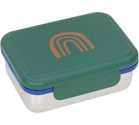 Tianyi-Lässig Boîte À Goûter Pour Enfants Boîte À Lunch En Acier Inoxydable Boîte À Déjeuner Durable École Maternelle/Lunchbox Stainless Steel Little Gang Rainbow Green