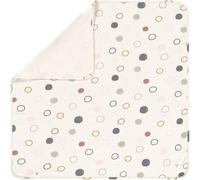Tianyi-Lässig Couverture Câline Pour Bébé Couverture Douillette Certifiée Gots Douce/Interlock Baby Blanket 80 X 80 Cm Circles Offwhite