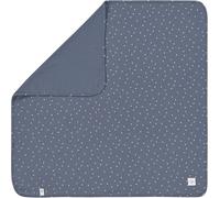 Tianyi-Lässig Couverture Câline Pour Bébé Couverture Douillette Certifiée Gots Douce/Interlock Baby Blanket 80 X 80 Cm Triangle Blue