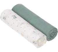 Tianyi-Lässig Linge De Puériculture Pour Bébé Lot De 2 Mousselines Couverture De Puériculture Douillettement Doux Et Respirant (2 Pcs. 120 X 120 Cm)/ Heavenly Soft Swaddle Xl Garden Explorer Boys