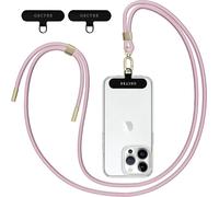 Tianyi-Lanière De Téléphone Portable Pour Smartphones, Avec 2 Patchs, Cordon Compatible Avec Tous Les Étuis Standard (Or Rose)