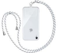 TIANYI-Lanière pour Chaîne de Téléphone Portable Universelle avec Patch,Sangle de Cou Corde Mobile Suspendue en Nylon Réglable Détachable pour la Plupart Téléphones pour iPhone Samsung Xiaomi, Blanc