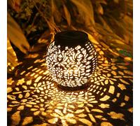 TIANYI-Lanterne Solaire de Jardin, Lumière Exterieur Suspendue IP65 Étanche Lanterne Solaire Rechargeable Effet de Projection d'étoiles Decorative pour Jardin Festive Fête Cour Table Couloir