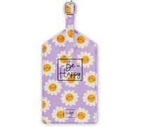 Tianyi-Legami - Étiquette De Bagage, Luggage Tag Pour Valise, Accessoire De Voyage Aérien Croisière Train, Étiquette De Bagage Pour Protéger Les Données En Cuir Pu Et Microfibre, Daisy