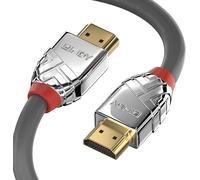TIANYI-Lindy - Câble HDMI 2.0 Cromo Line 1 Mètre avec Ethernet, High Speed 4k@60Hz 18G 3D 1080p HDCP 2.2 120Hz 144Hz Certificat HDR, ARC, CEC, ATC Compatible avec TV, Monitor, PS5, Blu-ray, Barre de