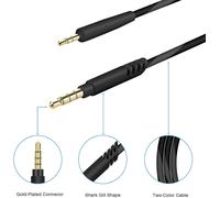 TIANYI-LinkIdea Câble audio rechange avec micro compatible avec AKG Y500, Y50BT, Y50, Y45BT, Y40, N60NC, N700NC, N60, N700NC M2, N90Q, cordon auxiliaire TRS vers TRRS 2,5 mm avec microphone en ligne