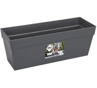 TIANYI-Loft Urban Balconnière 50 - Planteur pour Balcon & Extérieur - Ø 49.3 x H 18.0 cm - Noir/Anthracite