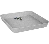 Tianyi-Loft Urban Soucoupe Carrée 28 - Soucoupe Pour Extérieur - Ø 27.5 X H 3.8 Cm - Gris/Living Ciment
