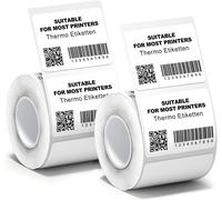 Tianyi-Logei Lot De 2 Rouleaux D'étiquettes Autocollantes Thermiques - Pour Étiqueteuse De Rechange, Petites Entreprises, École (2 Rouleaux De 40 X 30 Mm)