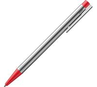 Tianyi-Logo Matt Red - Stylo À Bille Dans Un Corps Élégant Et Robuste En Acier Inoxydable - Avec Recharge De Grande Capacité M 16 De Pointe Moyenne En Rouge