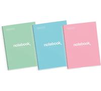 Tianyi-- Lot Cahiers A4, Notebook Emotions, 80 Pages 90 G/M², Cahiers Quadrillés 5 Mm, Cahiers À Couverture Rigide Et Spirale, 4 Perforations, Petits Carreaux, Fournitures Scolaires Ou Le Bureau