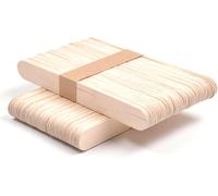 Tianyi-Lot De 100 Bâtons En Bois Naturel, Abaisse-Langue, Bâtons De Crème Glacée À La Main, Pour Glaçons, Popsicle Cire, Bricolage Art Sucette De Bricolage