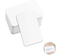 Tianyi-Lot De 100 Cartes Vierges En Papier (Fiches Blanches, Papier Pour Cartes De Visite, Cartes En Papier Kraft, Pour Bricolage, Apprentissage, Mémoire (8,7 X 5,2 Cm)