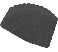 Tianyi-Lot De 12 Écussons Thermocollants Rectangulaires Gris Foncé - Patch De Réparation De Vêtements - Patches