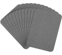Tianyi-Lot De 12 Patchs De Réparation De Tissu Gris Foncé De 10,2 X 7,6 Cm Pour Réparation Intérieure Et Extérieure De Vêtements À Repasser Pour Vêtements, Pantalons, Réparation Et Décoration