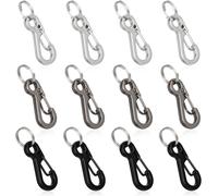 Tianyi-Lot De 12 Petits Mousquetons À Ressort De 2,5 Cm, Mini Mousquetons En Métal Pour Sangle D'appareil Photo, Lampe De Poche, Porte-Clés, Sac À Dos