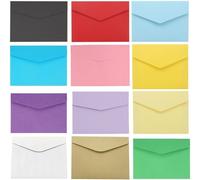 Tianyi-Lot De 120 Sachets Pour Lettres, Enveloppes Colorées En 12 Couleurs Différentes, Pour Mariages, Communions Ou Baptêmes, Enveloppes Pour Bijoux Ou Graines (11,5 X 8 Cm)