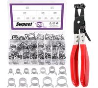 Tianyi-Lot De 121 Colliers De Serrage À Ressort Dacromet De 7 À 22 Mm, En Silicone Sous Vide Et Assortiment De Colliers De Serrage À Air