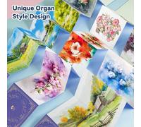 Tianyi-Lot De 2 Carnets De Croquis À L'aquarelle, 300 G/M², 50 % Coton, Sans Acide, Style Organique, Papier Journal Aquarelle, Pressé À Froid, Petit Lot De 2