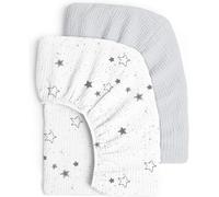 Tianyi-Lot De 2 Draps-Housses En Mousseline De Coton Pour Lit De Bébé Et Lit D'enfant - 60 X 120 Cm / 70 X 140 Cm - Pour Lit De Voyage, Lit D'appoint