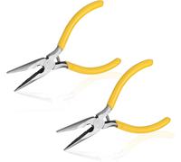 Tianyi-Lot De 2 Mini Pinces À Bec Aiguille, Pinces À Bec Long Pour Cintrage De Fils, Pince À Bec Fin À Ressort De 11,4 Cm Pour La Fabrication De Bijoux, L'emballage De Fils, Les Travaux Manuels, La