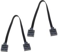 TIANYI-Lot de 2 rallonges compatibles avec Lego 8870 Interrupteur 8869 Technic Power Fonctions Câble d'extension Connecteur de câble pour blocs de construction Jouets 25 cm