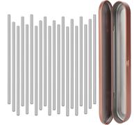 Tianyi-Lot De 20 Goupilles En Acier Inoxydable Pour Le Crochet De Planche De Blocage, Accessoires De Tendeur Granny Square - 10 Cm De Long - Broches Lisses Pour Le Crochet, Les Projets De Tricot Et D
