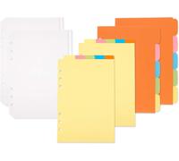 Tianyi-Lot De 20 Intercalaires A5 Avec 2 Pièces À 6 Trous Pour Classeur À Anneaux Et Bloc-Notes