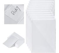 Tianyi-Lot De 20 Pochettes Auto-Adhésives Transparentes A6 - Côté Étroit Ouvert - Durable - À Coller - Transparent - 115 X 160 Mm